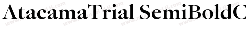 AtacamaTrial SemiBoldContrastotf字体转换